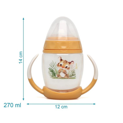 KIOKIDS TAZZA APPRENDIMENTO NEONATO 6M+ CON MANICO SENAPE