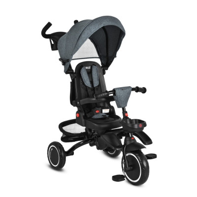 TRICICLO PER BAMBINI GREY SEDUTA GIREVOLE 360°
