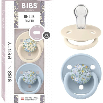 BIBS DELUX X LIB 2 CIU SIL TG U ELOISE/BABY BLUE
