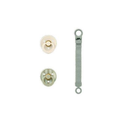 BIBS COL SET REGALO CIUO IN LAT TG 1 + CLIP SAGE