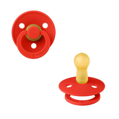 BIBS COLOUR CIUCCIO IN LAT TG 2 CANDY APPLE