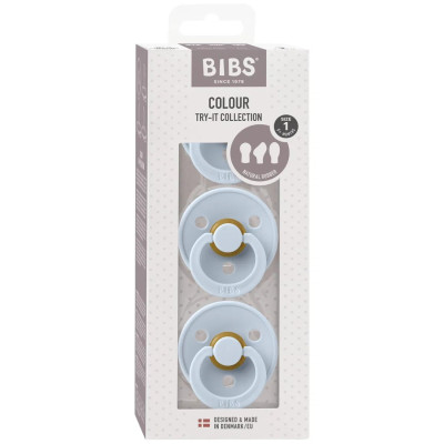 BIBS COLOUR TRY-IT 3 CIUCCI BABY BLUE
