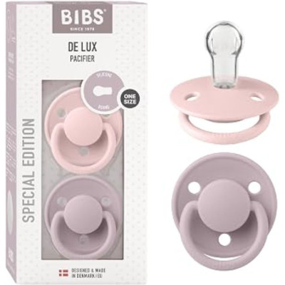 BIBS DE LUX 2 CIUCCI SIL TG U BLOSSOM/DUSKY LILAC