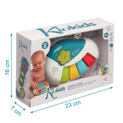 PIANO MUSICALE PER BAMBINI CON LUCI E MELODIE KIO-KIDS 
