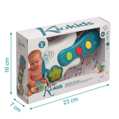 CHITARRA MUSICALE PER BAMBINI CON LUCI E MELODIE – KIO KIDS
