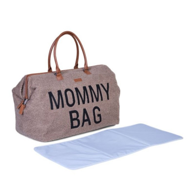 BORSA FASCIATOIO CHILDOME MOMMY BAG TEDDY SOFT BROWN