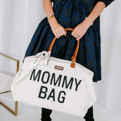 BORSA FASCIATOIO CHILDOME MOMMY TEDDY OFF WHITE