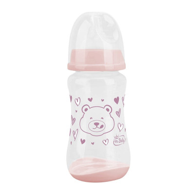 BIBERON COMFORT IN PLASTICA 360ML COLORE ROSA