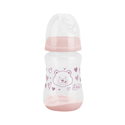 BIBERON COMFORT IN PLASTICA 240ML COLORE ROSA