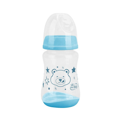 BIBERON COMFORT IN PLASTICA 240ML COLORE AZZURRO