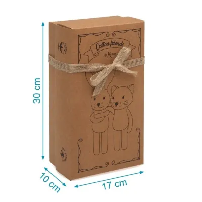 DOUDOU CONIGLIETTO BIANCO E BEIGE COTTON FRIENDS