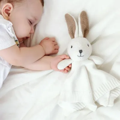 DOUDOU CONIGLIETTO BIANCO E BEIGE COTTON FRIENDS
