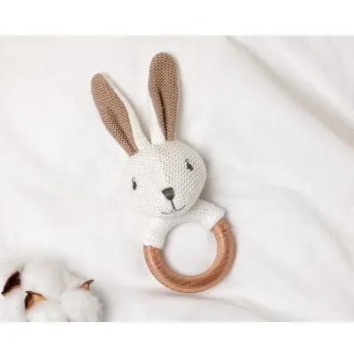 KIOKIDS MASSAGGIAGENGIVE E SONAGLIO CONIGLIETTO COTTON FRIEN