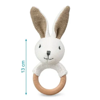 KIOKIDS MASSAGGIAGENGIVE E SONAGLIO CONIGLIETTO COTTON FRIEN