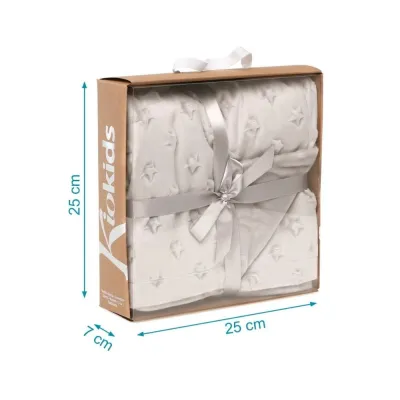 KIOKIDS COPERTINA GRIGIA 80X110CM