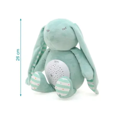 KIOKIDS PELUCHE PROIETTORE MUSICALE VERDE 31X22 CM
